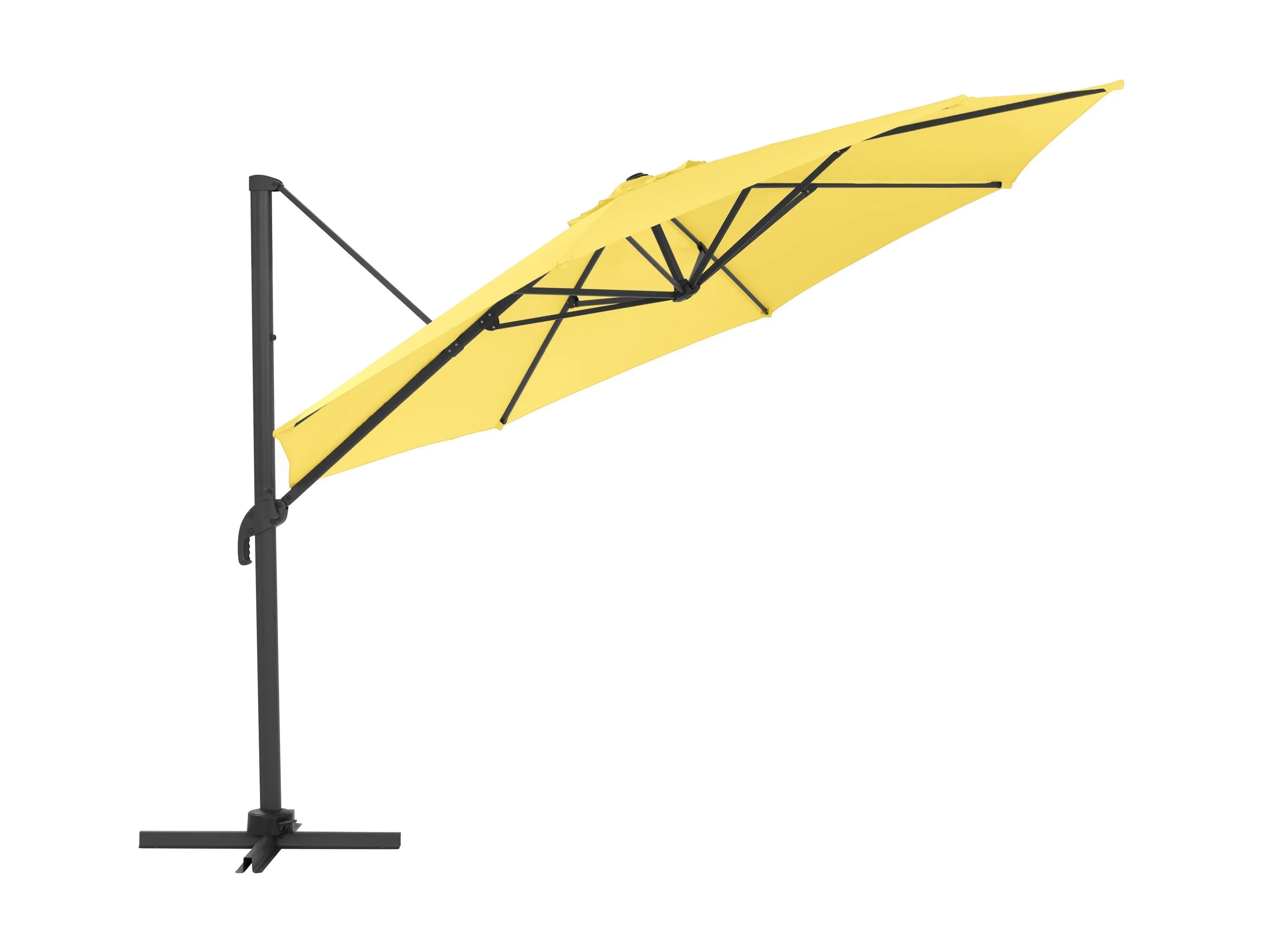 11.5ft Deluxe Offset Patio Umbrella - Yellow