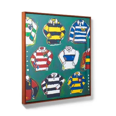 30"x30" Tiny Rugby Shirt Wall Canvas - Rowing Blazers