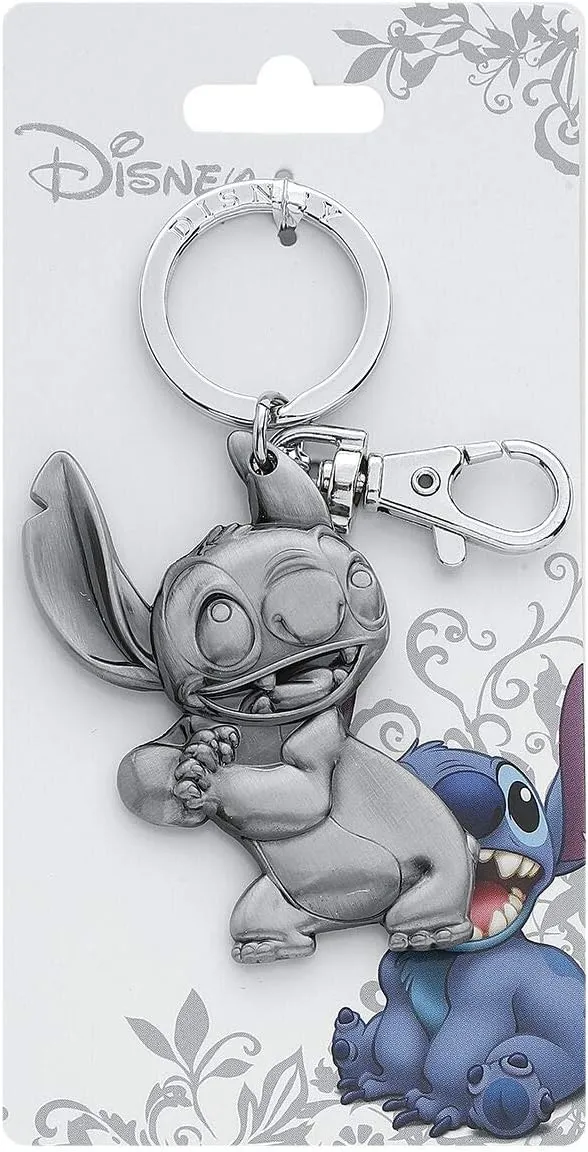 5cm Silver Stitch Keychain - Disney Classic Character Collectible