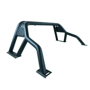 Black Short Arm Roll Sports Bar for the Nissan Navara D40 2006-2015