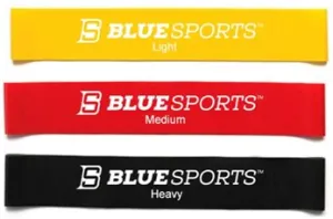 Blue Sports Mini Bands (pack of 3)