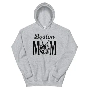 Boston Mom Sports Grey Hoodie