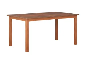 Brown Outdoor Wood Dining Table