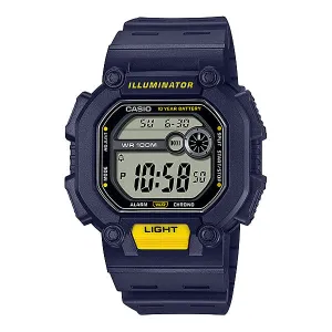 Casio Digital Blue Resin Band Watch W737H-2A W-737H-2A