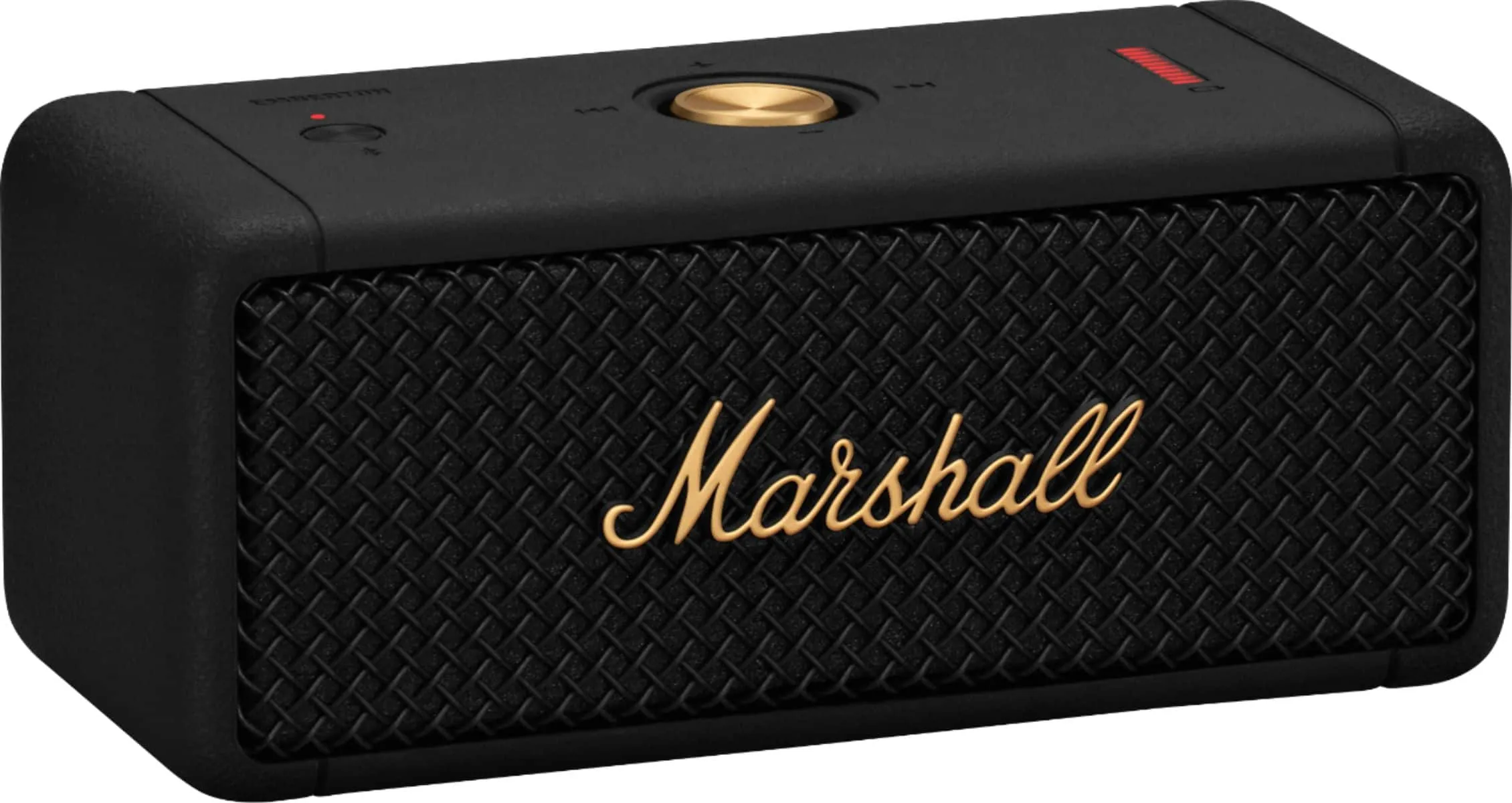 Certified Refurbished - Marshall - Emberton Portable Bluetooth Speaker - Black & Brass