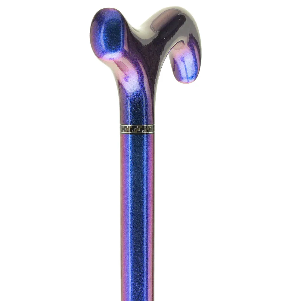 Exclusive Color-Changing Metallic Blue Cane: Carbon Fiber