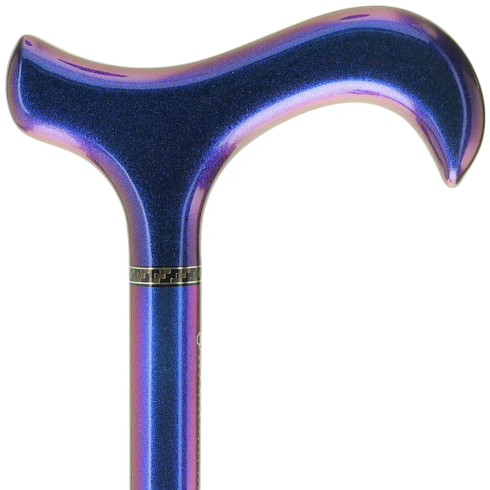 Exclusive Color-Changing Metallic Blue Cane: Carbon Fiber