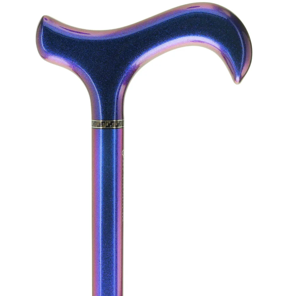 Exclusive Color-Changing Metallic Blue Cane: Carbon Fiber