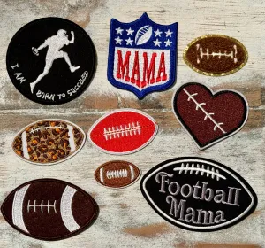 Football Iron On Patches