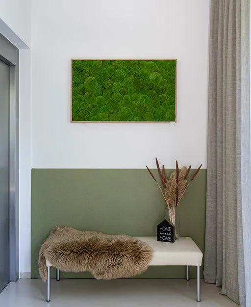 Forest Green Moss Wall Art (100x60cm)