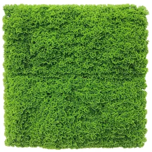 Fresh Natural Green Artificial Moss Vertical Garden / Green Wall UV Resistant 1m x 1m