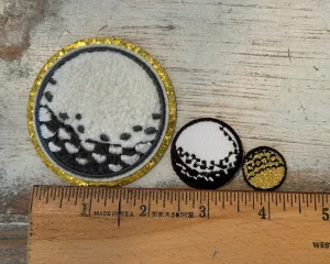 Golf Ball Iron On Patches