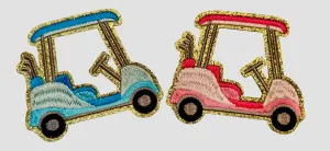 Golf Cart Iron On Patches