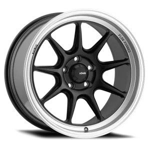 Konig Countergram 15x7.5 4x100 ET35 Matte Black / Matte Machined Lip