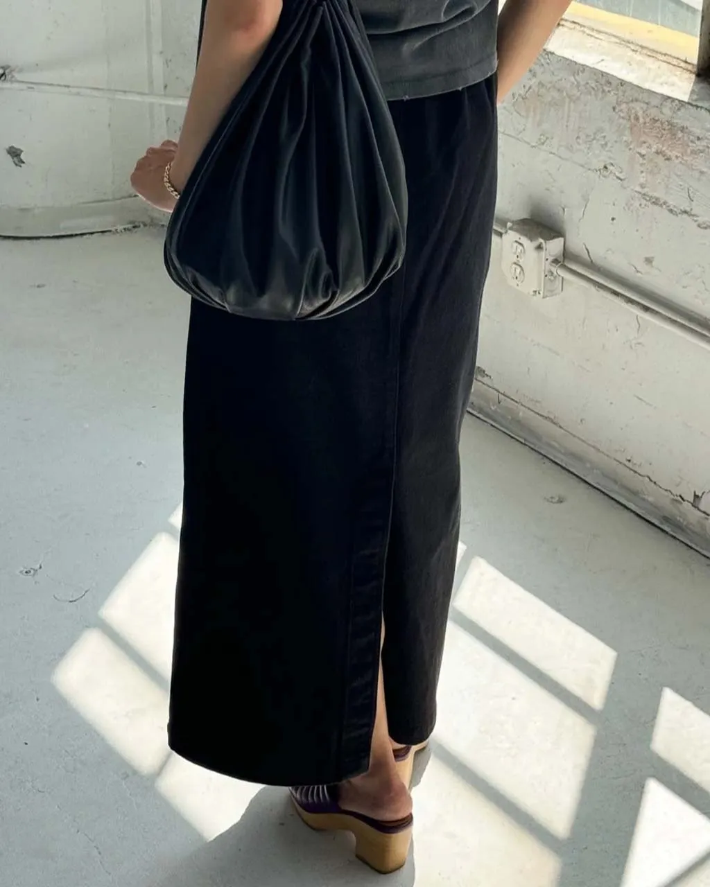 Long City Skirt - Black