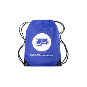 PainfulPleasures Blue Drawstring Sports Bag