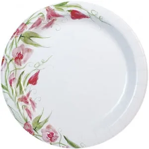 Pink Everyday Floral 10.25" Paper Plate (Case Qty: 288)