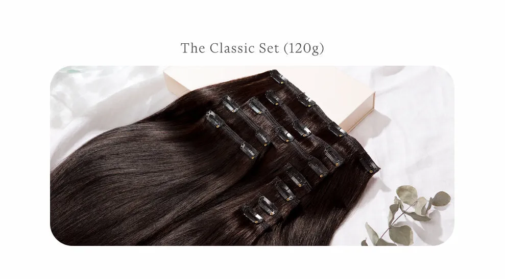 Platinum Blonde, 20" Classic Clip-In Hair Extensions, #300P | 120g