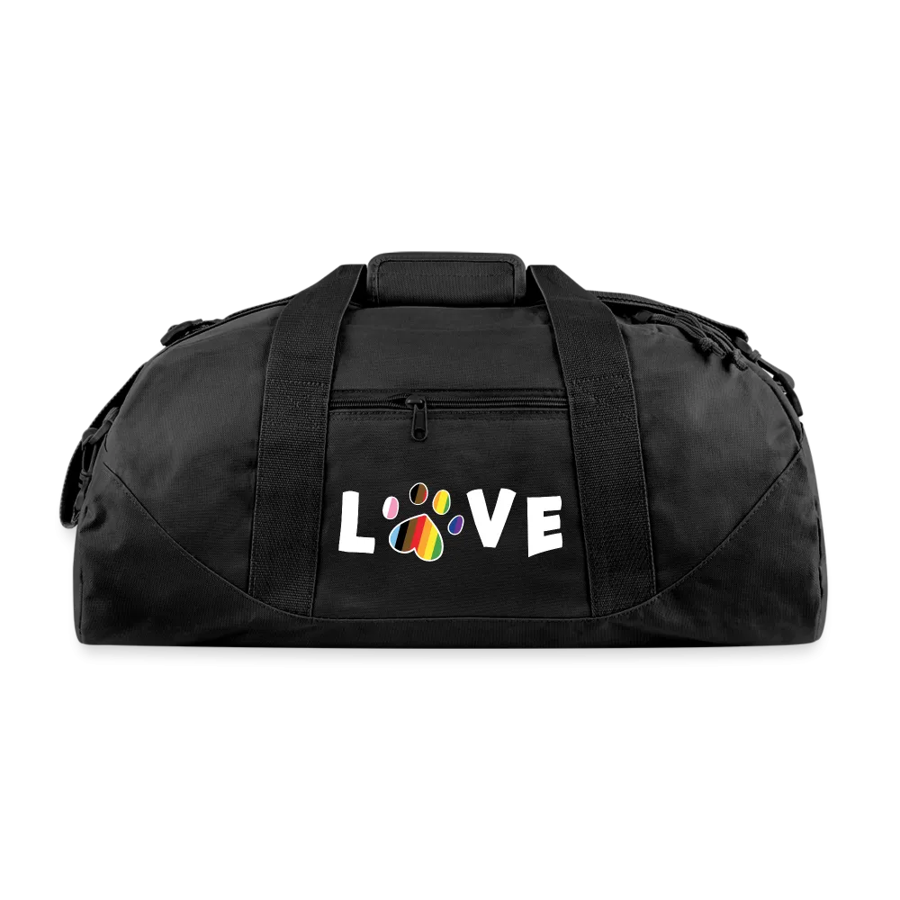 Pride Love Recycled Duffel Bag