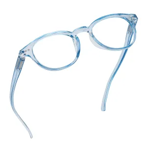 Round-Blue-Light-Blocking-Reading-Glasses-Light-Blue-2-50-Magnification-Computer-Glasses