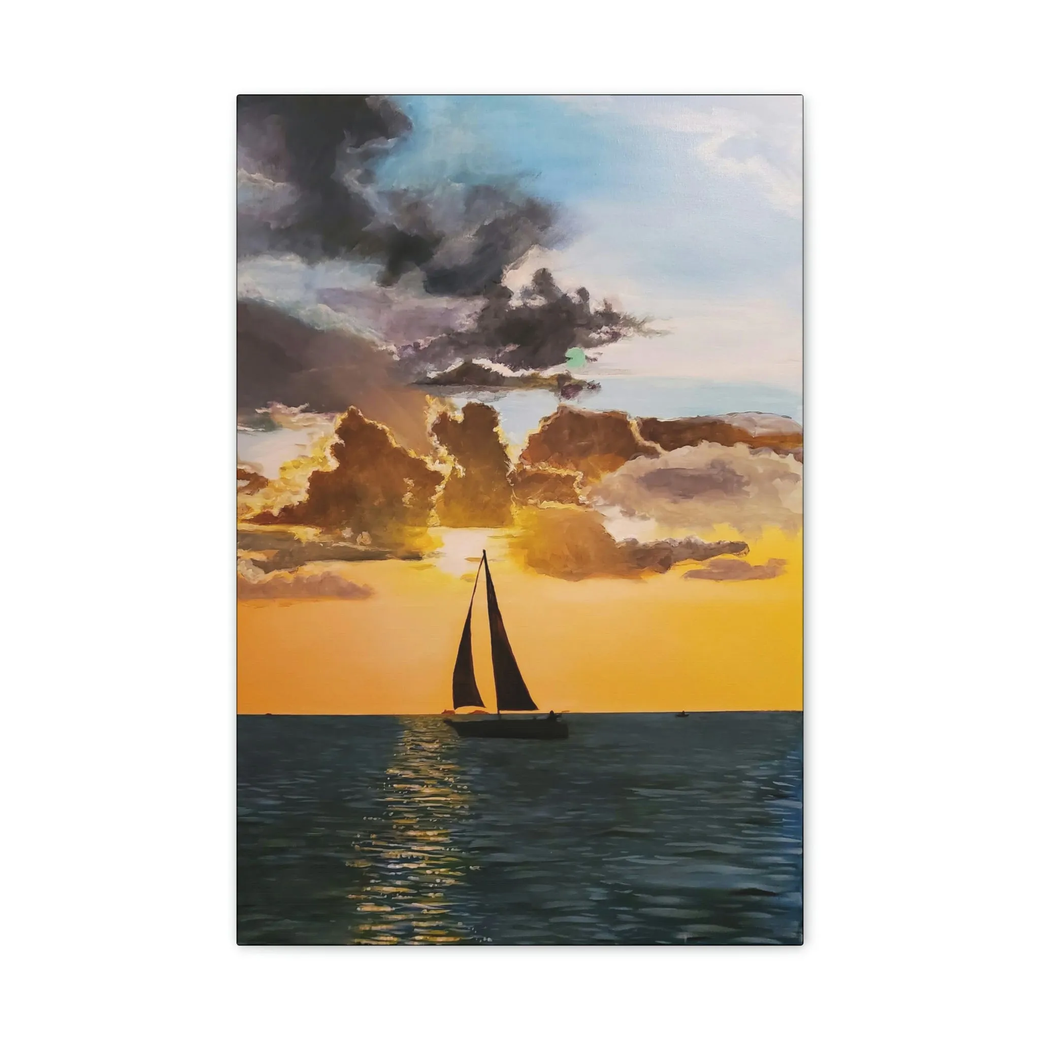 Sailboat Canvas Stretched, 0.75"