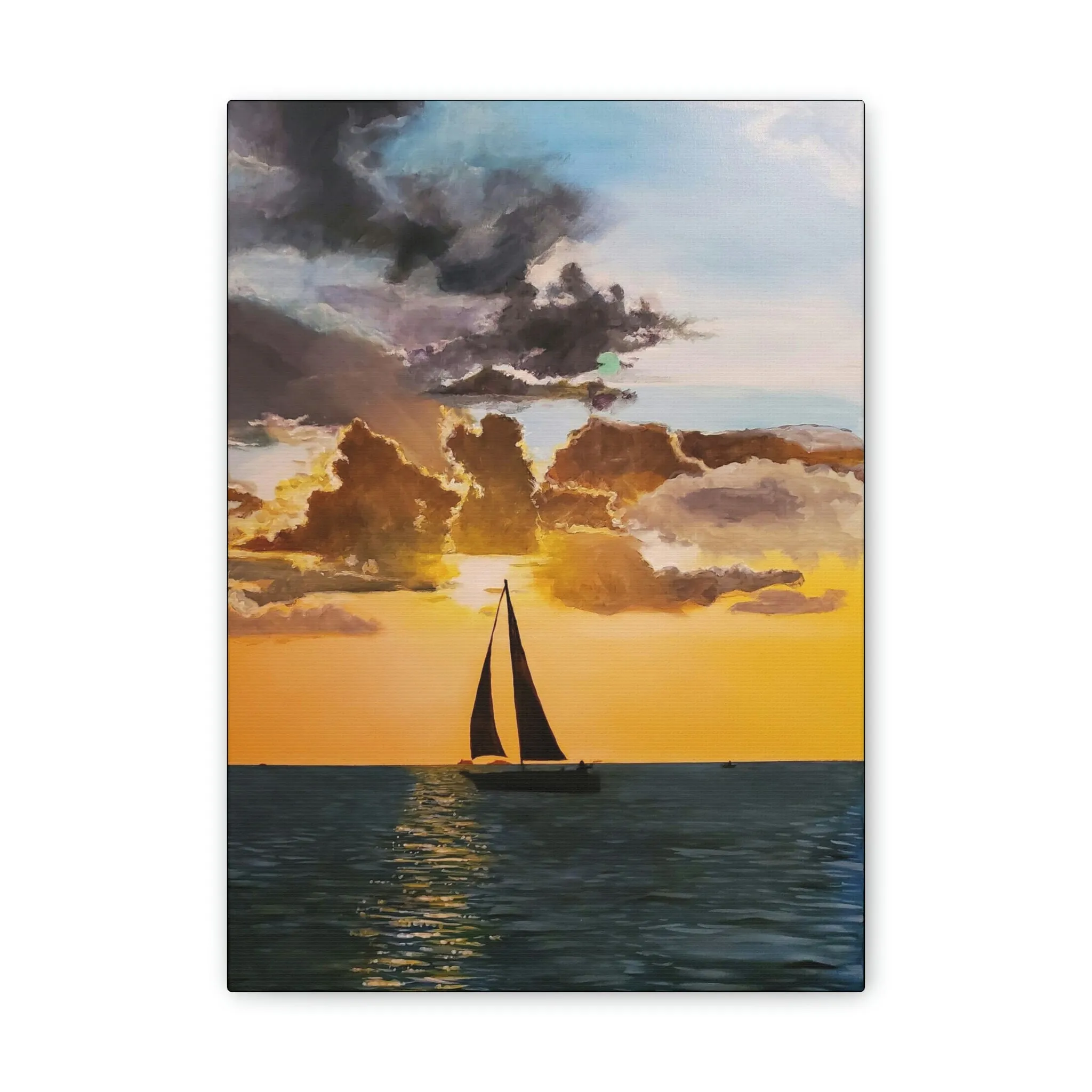 Sailboat Canvas Stretched, 0.75"