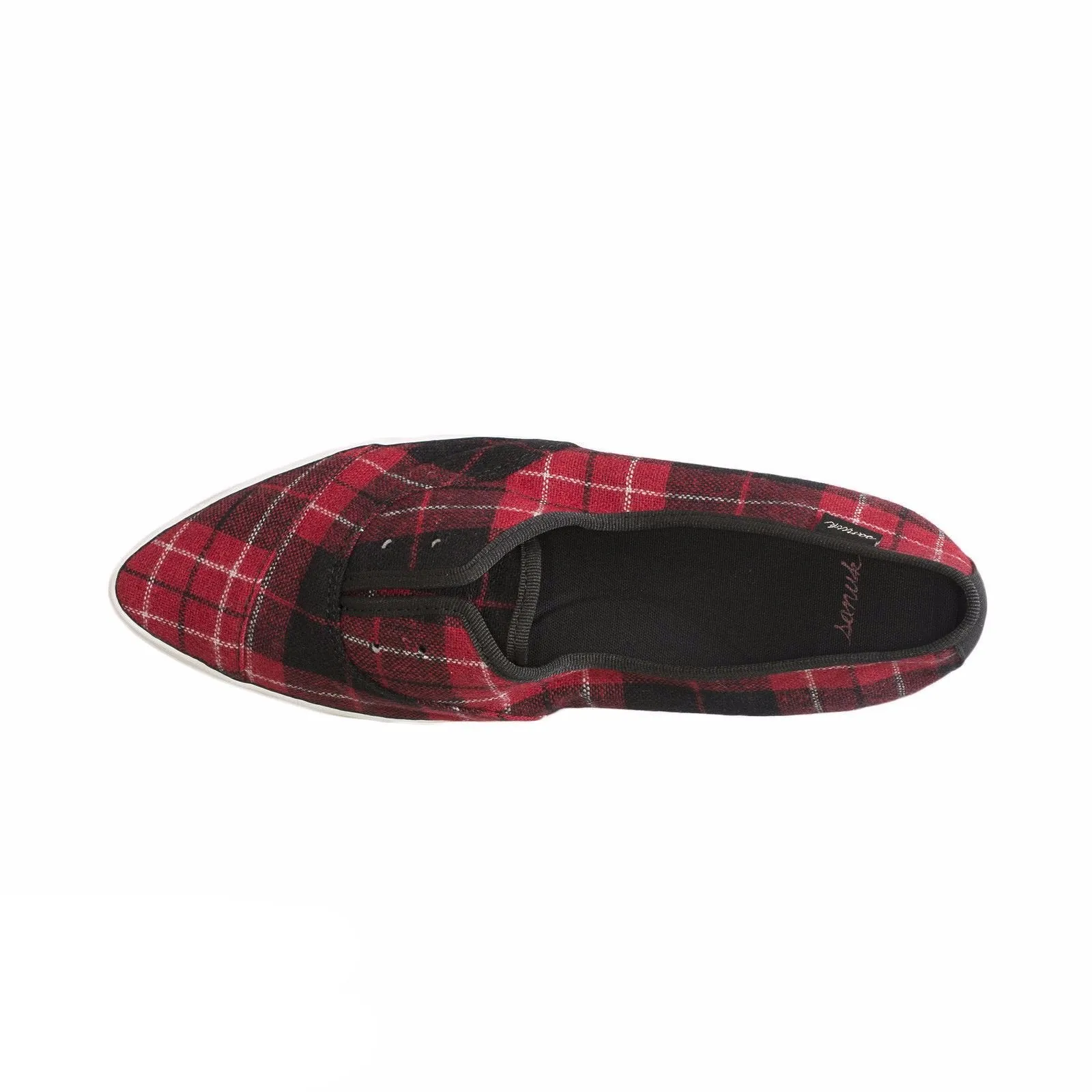 Sanuk Cat Paw TX Red Plaid Shoes