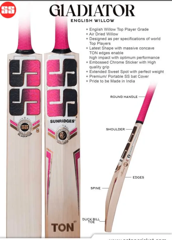 SS Gladiator Adult Cricket Bat