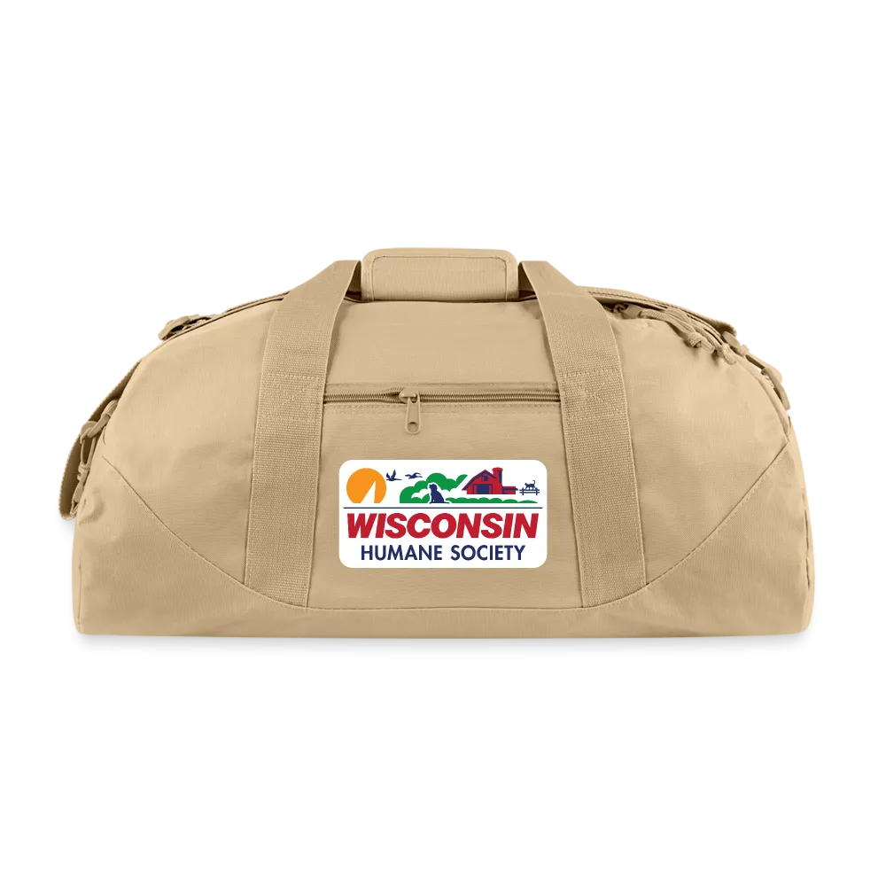 WHS License Plate Recycled Duffel Bag