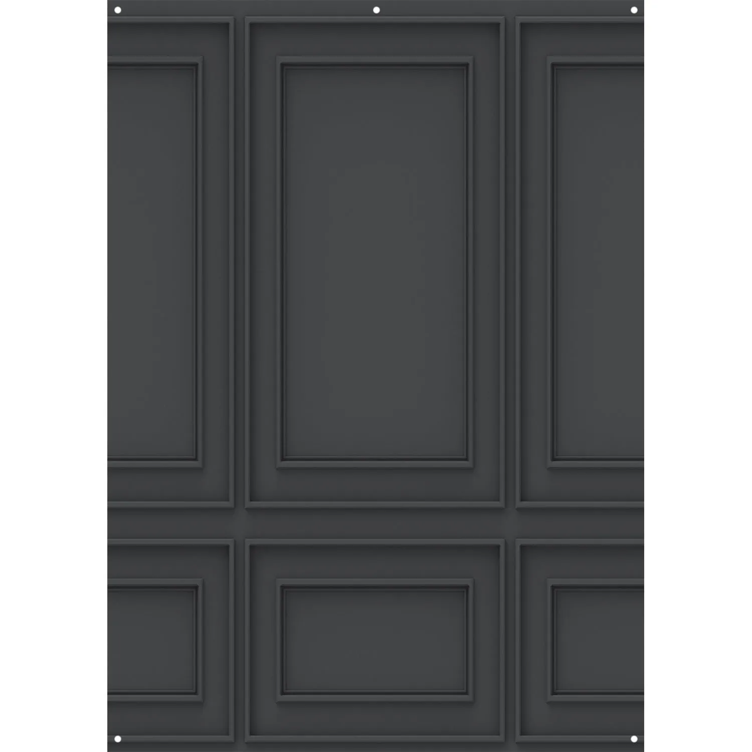 X-Drop Canvas Backdrop - Dark Wall Molding (5' x 7')